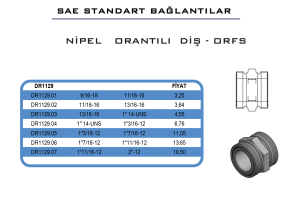 Nipel Orantılı Diş ORFS